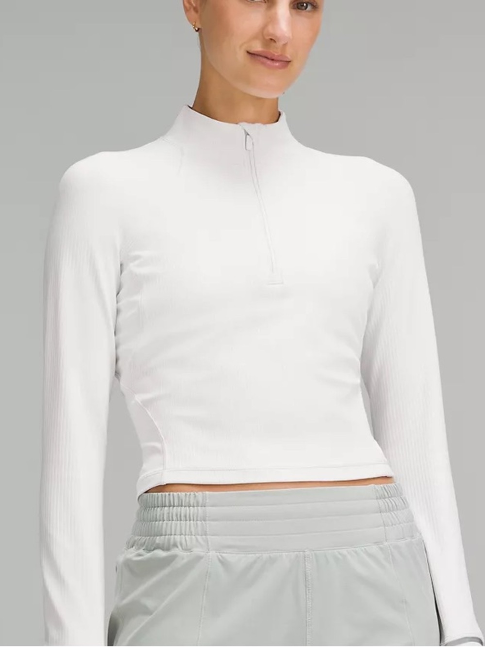 Lululemon Women’s White Half-Zip Performance Sweater